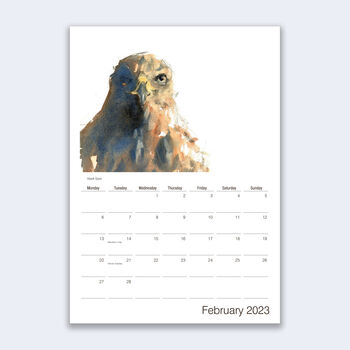 Bird Painting Calendar 2023, 2 of 6