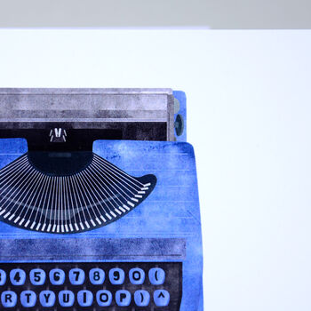 Retro Typewriter Greetings Card, 6 of 11