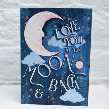 To The Moon And Back Recycled Card, 3 of 5