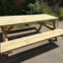 Heavy Duty Garden/Pub Picnic Table With Traditional Top, thumbnail 7 of 7