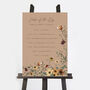 Autumn Wildflowers Wedding Order Of The Day Sign, thumbnail 2 of 3