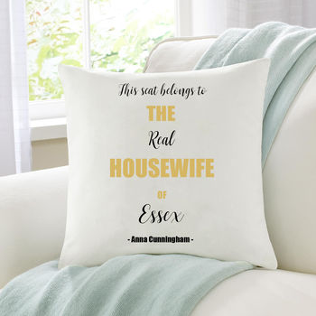 Personalised Real Housewife Cushion, 2 of 4