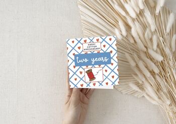 Cotton Two Year Anniversary Card, 6 of 8