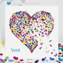 Butterfly Kaleidoscope Heart Aunt Birthday Card, thumbnail 1 of 12