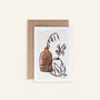 Terracotta Botanical Vase Art Card, thumbnail 2 of 4