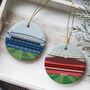 Any Football Stadium Illustrated Christmas Bauble Decoration, thumbnail 2 of 6