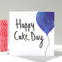 Happy Cake Day Balloon Card, thumbnail 1 of 8