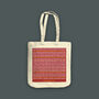 Personalised World Traveller Organic Canvas Tote Bag, thumbnail 2 of 5