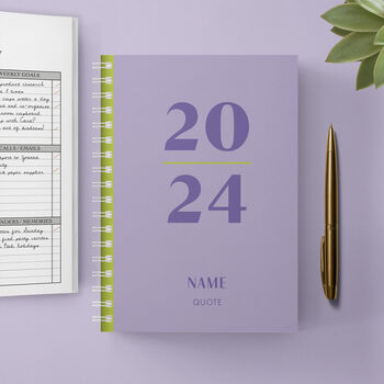 Personalised 2024 Diary And Notebook, 3 of 12