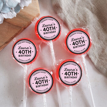 Personalised Bold Birthday Lollipops, 2 of 5