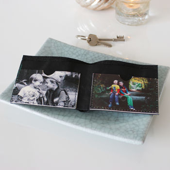 Personalised Mens Leather Photo Wallet, 5 of 12