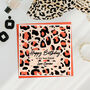 Personalised Birthday Leopard Pattern Card, thumbnail 1 of 5