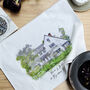 Personalised Watercolour First Home New Home Tea Towel, thumbnail 5 of 7