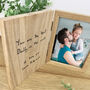 Personalised Oak Father's Day Handwriting Photo Frame, thumbnail 4 of 9