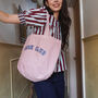Book Club Slogan Tote Bag, thumbnail 2 of 4