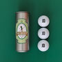 Personalised Golf Beer Can With Three Golf Balls, thumbnail 4 of 4