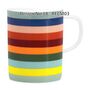 Porcelain Striped Tea Pot With Filter And Matching Mugs, thumbnail 6 of 11