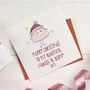 Merry Christmas To My Fiancée And Bump Card C, thumbnail 1 of 3