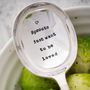 'Sprouts Just Want To Be Loved' Christmas Table Spoon, thumbnail 1 of 2