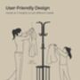 Coat Rack Freestanding Coat Stand With Umbrella Holder, thumbnail 2 of 7
