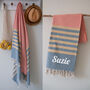 Personalised Cotton Beach And Yoga Towel, thumbnail 1 of 11