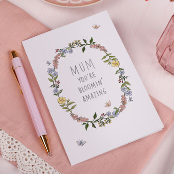 Mother's Day Card For Mum With Floral Design, 3 of 3