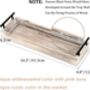 Wood Rectangula Decorative Serving Tray With Handle, thumbnail 7 of 7
