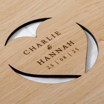 Personalised Wooden Wedding Guestbook Sign, 3 of 7