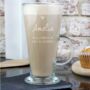 Personalised Heart Latte Glass Coffee Mug, thumbnail 2 of 4