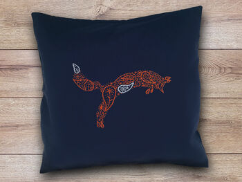 Fox Cushion Beginners Embroidery Kit, 4 of 4