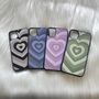 Blue, Grey, Green, Lilac Hearts Phone Case, thumbnail 1 of 6