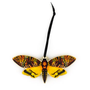 Death's Head Hawkmoth Wooden Hanging Decoration, 2 of 4