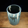 Teal Wide Stem Vase Water Wonders Series, thumbnail 3 of 6