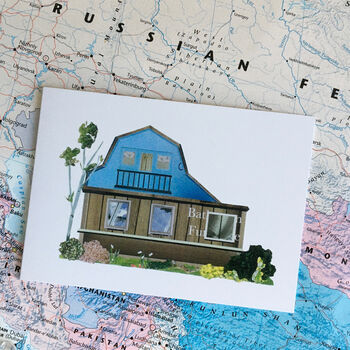 'Woodland Dacha, Russia' Greetings Card, 3 of 3