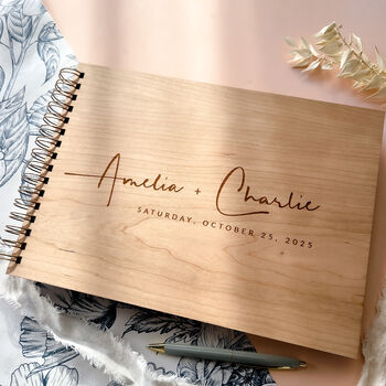 Bespoke Wooden Guest Book Alternative, 5 of 10