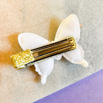 Iridescent Butterfly And Gold Star Hair Clip, 2 of 2
