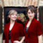 Bespoke Bridesmaid Dresses In Ruby Lace, thumbnail 8 of 9