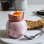 Gift Boxed Pink Ceramic Rabbit Egg Cup, thumbnail 2 of 6