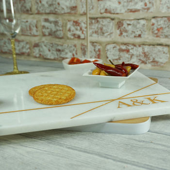 Personalised Marble Cheeseboard 'Rectangle', 3 of 4