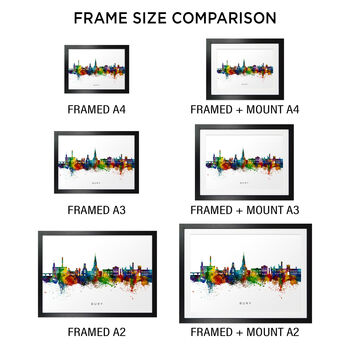 Bury Skyline Cityscape Art Print, 5 of 12