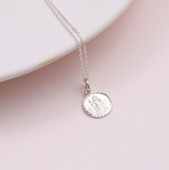 Sterling Silver Saint Christopher Necklace, 2 of 4