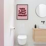 Take A Seat Sweet Cheeks | Wall Print, thumbnail 1 of 2