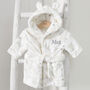 Personalised Elephant Rainbow Dressing Gown With Ears, thumbnail 4 of 8