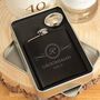 Personalised Initial Groomsman Two Tone Hip Flask, thumbnail 5 of 5
