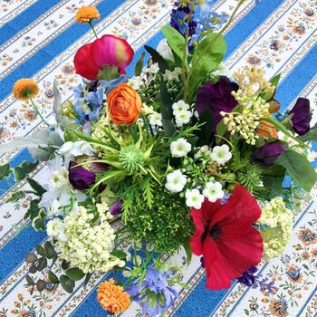 Floral Provencal Style Tablecloth 100% Cotton Gordes, 3 of 4