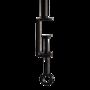 Table Hanging Rack Rail Pole Black Steel Clamp W211.5cm, thumbnail 3 of 7