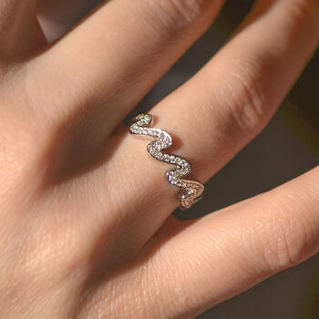 Hypnos Diamond Wedding Ring, 2 of 10