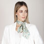 Branches Silk Neck Bow Scarf, thumbnail 6 of 7
