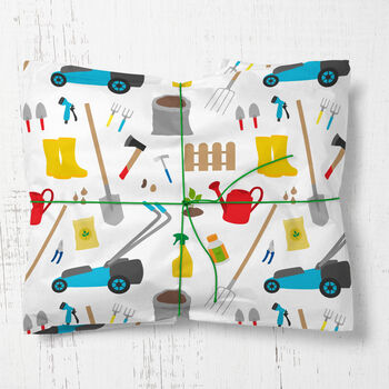 Garden Shed Tools Wrapping Paper Roll Or Folded, 2 of 3