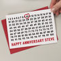 Anniversary Card Numbers, thumbnail 1 of 2